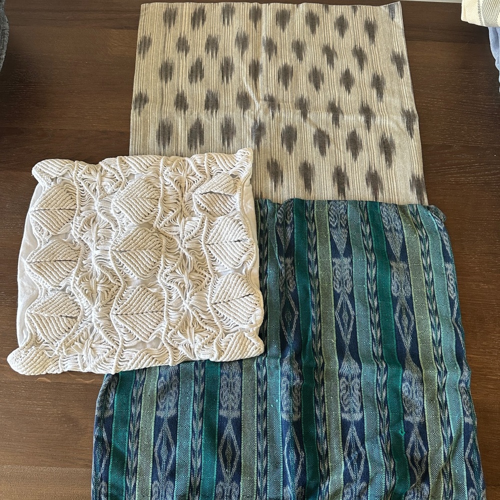3 pillow covers